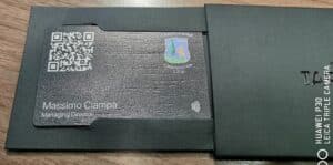bamboo woden NFC bussines card